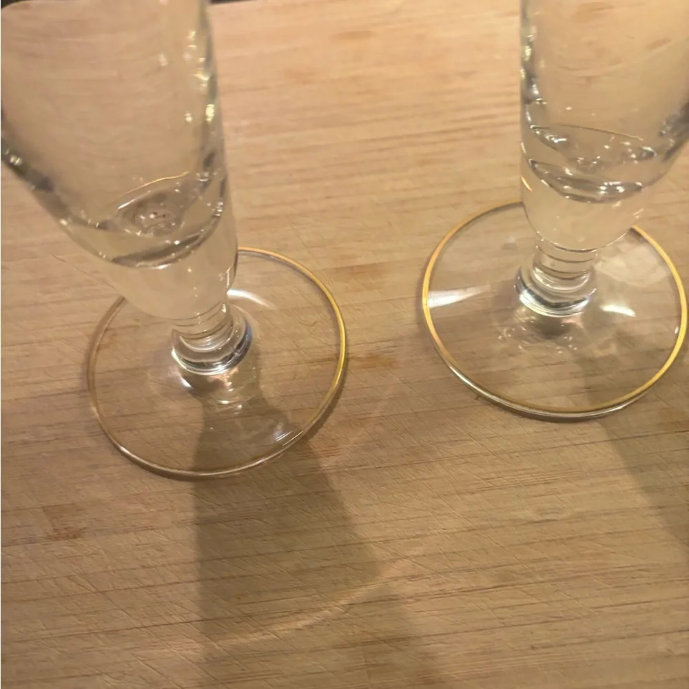 2 Vintage federal glass sportsman Pilsner glasses